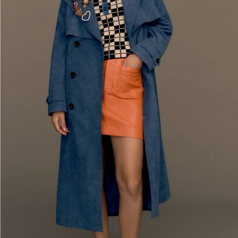 Anthropologie Maeve The Colette Faux Leather Mini Skirt - Picture 4 of 10